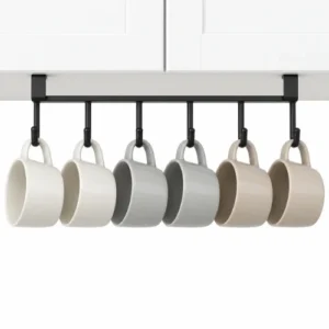 Miflay Kitchen Mug Holder Rack – Under-Cabinet Cup Storage Organizer