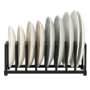 Miflay Kitchen Plate Organizer Rack – Vertical Dish Storage Holder